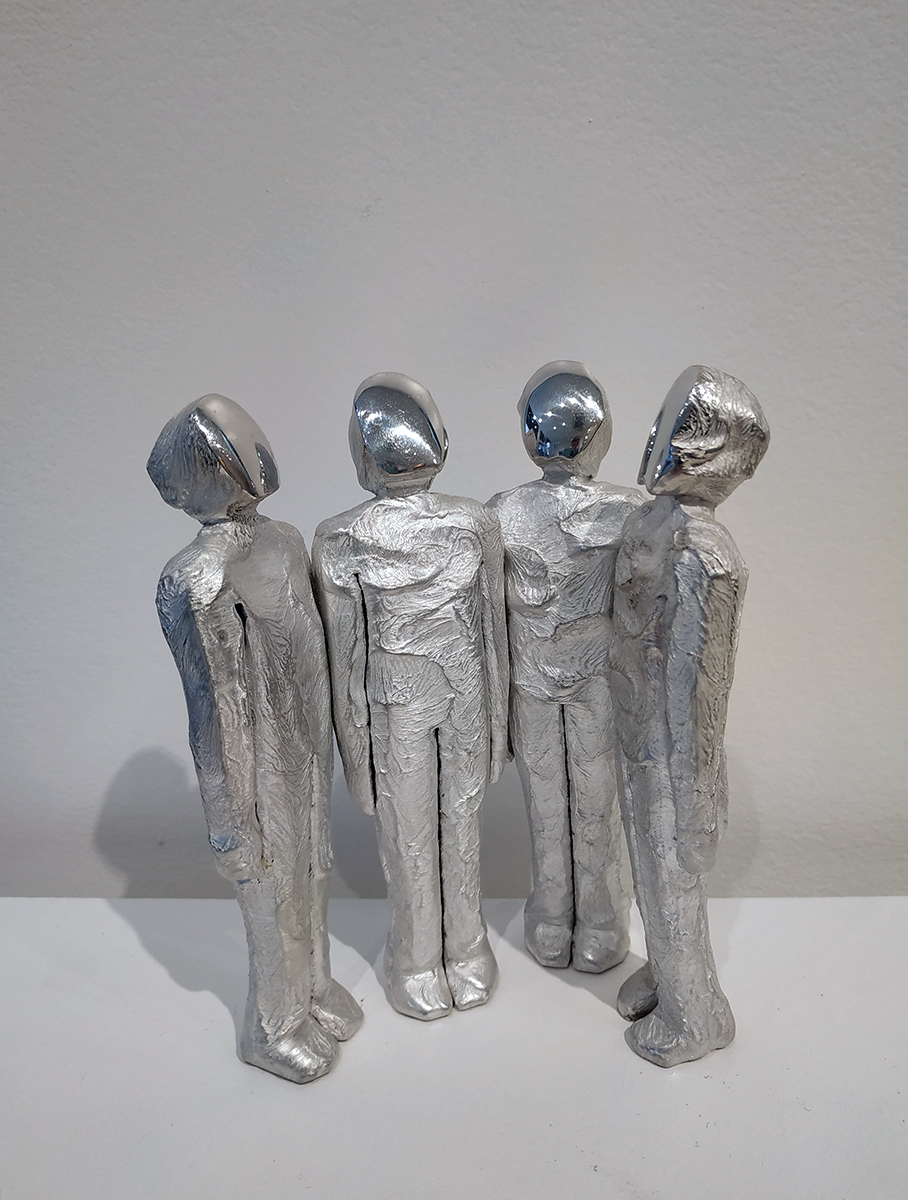 Marcus Egli Hominium 4 - Sculpture in aluminium