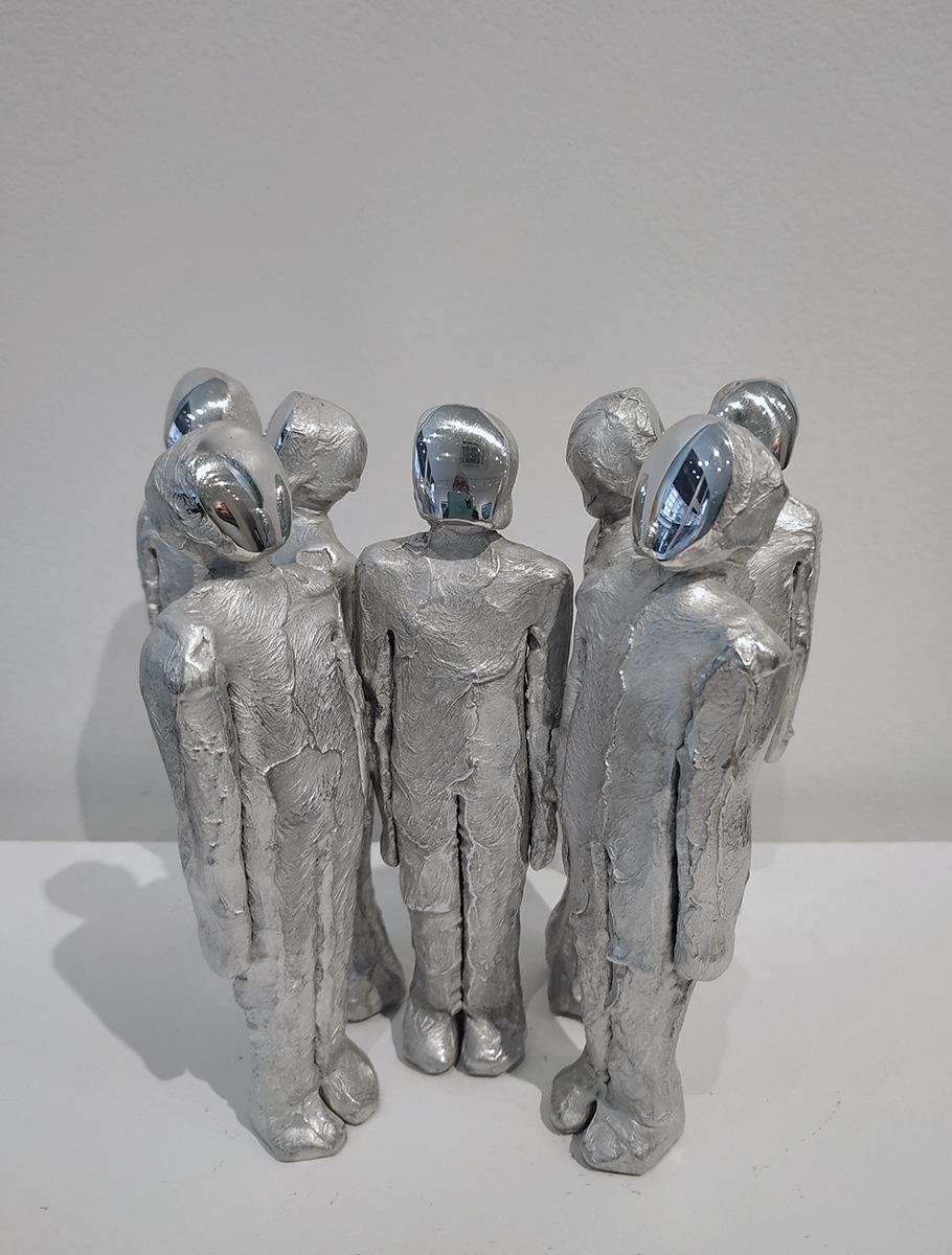 Sculpture de Marcus Egli - Hominuim group of 7