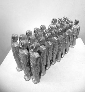 Marcus Egli - Ligne-27- Sculpture en aluminium