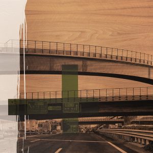 laurent minguet back to tokyo acrylique sur noyer site