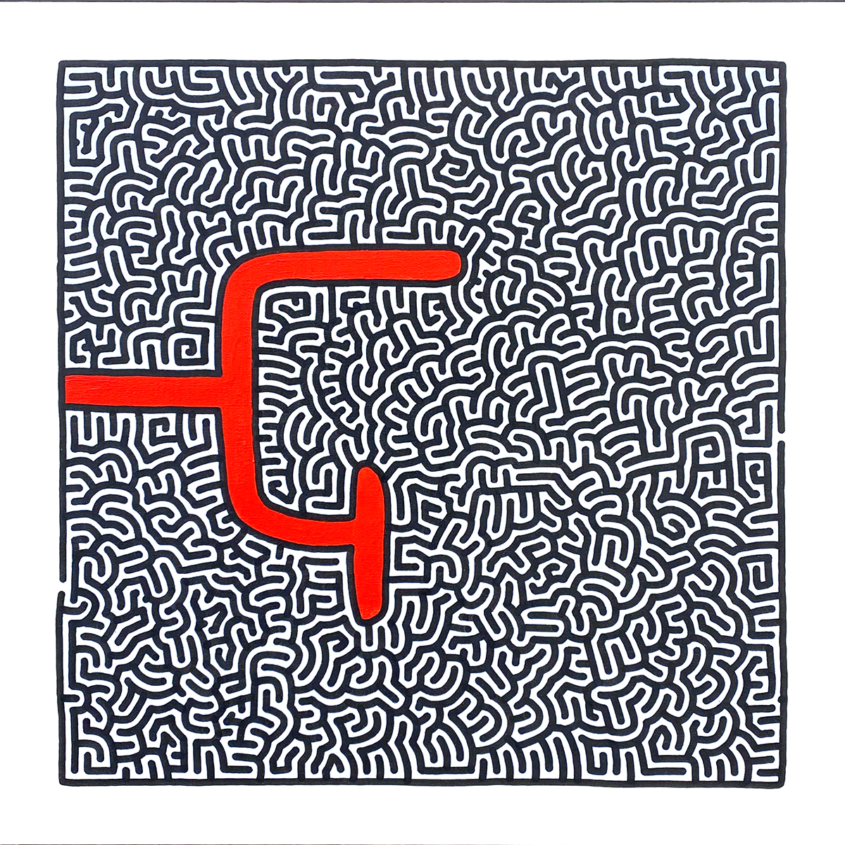 WITTOCK Decision 2sur2 50x50cm acrylique sur toile bd